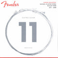 Fender snarenset elektrisch, nickel roundwound, medium: 011-014-018-028-038-049