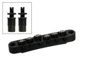 Boston B-205-B Brug voor e-gitaar, roller bridge model, zwart, met studs