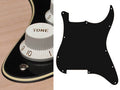 Boston ST-300-BC Slagplaat, Stallion, 3 ply, black and cream, geen gaten (alleen schroefgaten)