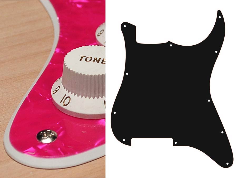 Boston ST-200-PP Slagplaat, Stallion, 2 ply, pearlpink, geen gaten (alleen schroefgaten)