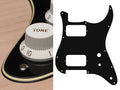 Boston ST-331-BC Slagplaat, Stallion, 3 ply, black and cream, HH, 2 pot holes, toggle switch