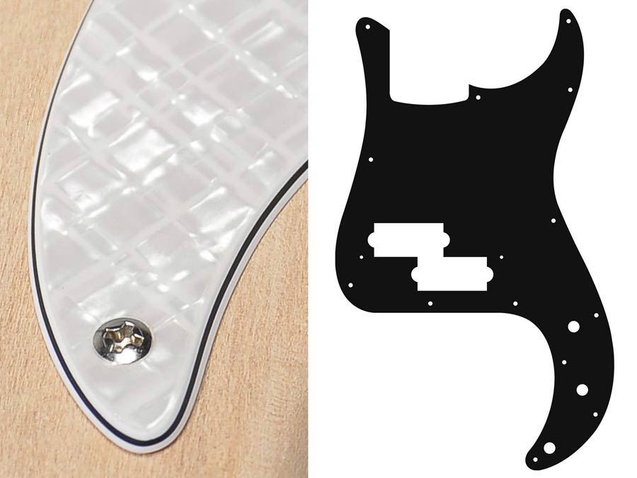 Boston PB-415-PWW Slagplaat, Puncher bass, 4 ply, pearl white webbing, standaard