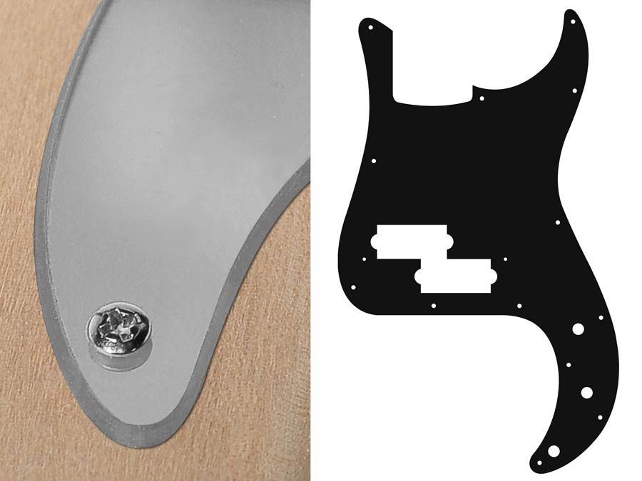 Boston PB-215-MC Slagplaat, Puncher bass, 2 ply, mirror chroom, standaard