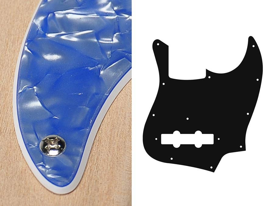 Boston JB-210-POB Slagplaat, Jocker bass, 2 ply, pearl ocean blue, standaard