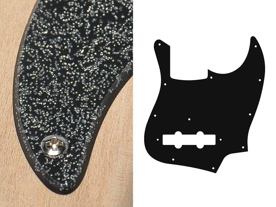 Boston JB-210-SBK Slagplaat, Jocker bass, 2 ply, sparkling black, standaard