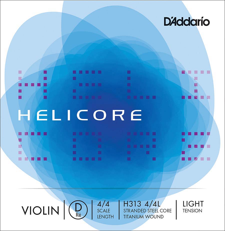 D'Addario H313-44L Vioolsnaar D-3 4/4 Light Titanium Omwonden