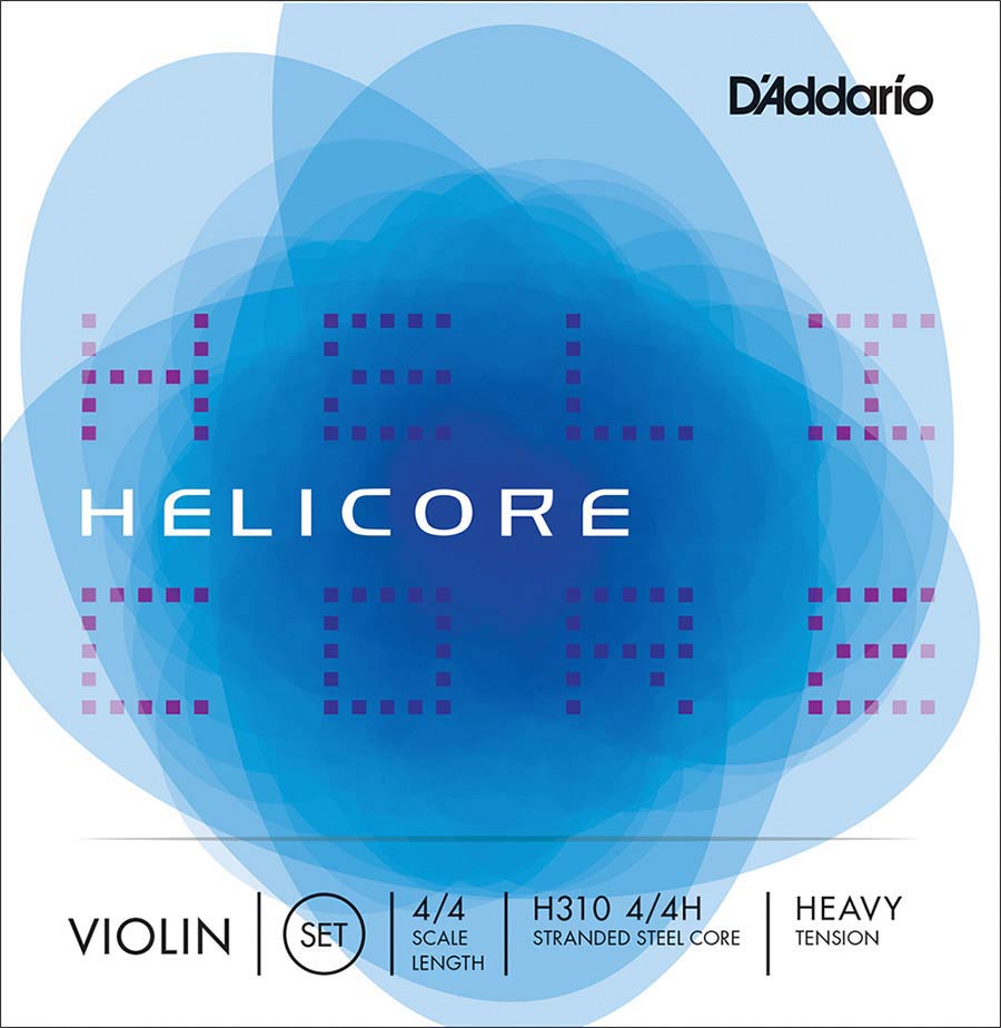 D'Addario H310-44H Vioolsnarenset 4/4 Heavy met Vertind Hoogkoolstof Staal E-1