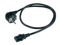 Boston SM-300-1.8 Voedingkabel, zwart, 3 x 1,0 mm, 1,8 meter, 2 europlug, 250 volt