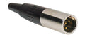 Boston MINI-4-MV Mini xlr plug, male, 4-polig, nikkel