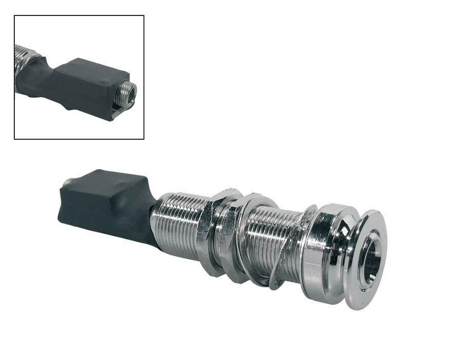 Boston EPJ-5535-N Eindknop jack, 3,5mm female jack - 6,3mm female jack, nikkel