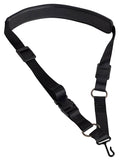 Boston SR-5-V Riem voor saxofoon, nylon, zwart, breedte: 25 mm