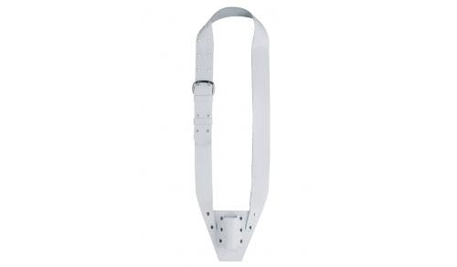 Boston - VD-10-W - vaandelriem, leder, wit