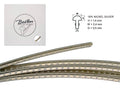 Boston FW-1424058 Fretdraad, 5 m., 18% nickel silver, h=1,4 w=2,4 g=0,5mm, alternatief voor 6105, narrow jumbo