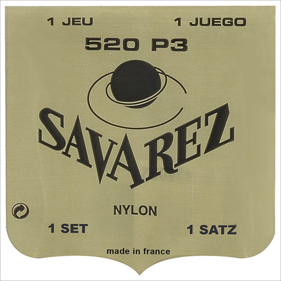 Savarez: Snarenset Klassiek, Voor Lage Octaaf, Silverplated Wound, Scale 65 Cm, Normal Tension