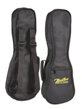 Boston UK-10 Gigbag voor sopraanukelele, 10 mm. gevoerd nylon, zwart