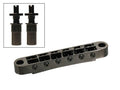 Boston B-162-B Brug voor e-gitaar, "tune'o matic", zwart, stud spacing 73,0mm, stud diam 6,5mm