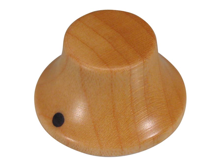 Boston KWM-320 Bell knob, wood, Stallion, with pointer, 25x14mm, maple
