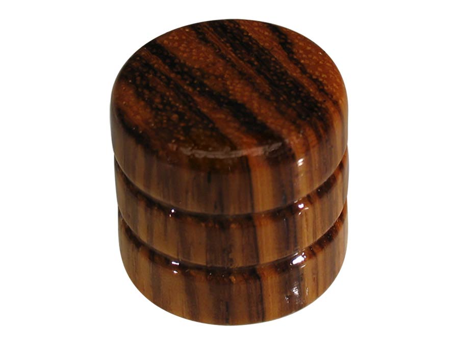 Boston KWZ-350 Dome knob, wood, 2 rings, 19x18mm, zebra