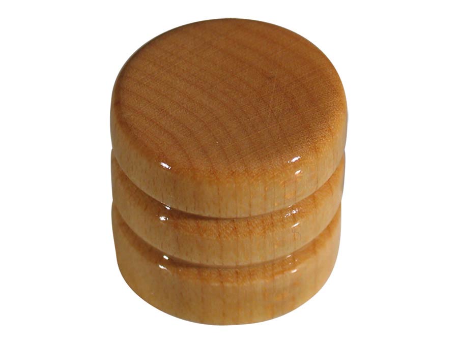 Boston KWM-350 Dome knob, wood, 2 rings, 19x18mm, maple