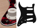 Boston SL-313-RR Slagplaat, Stallion, 3 ply, tiger red, standaard, SSS, 3 pot holes, 3-5 switch, linkshandig