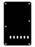 Boston BP-313-B Rugplaat, string spacing 11,2mm, zwart, 3 ply, standaard Stallion, 86x138mm