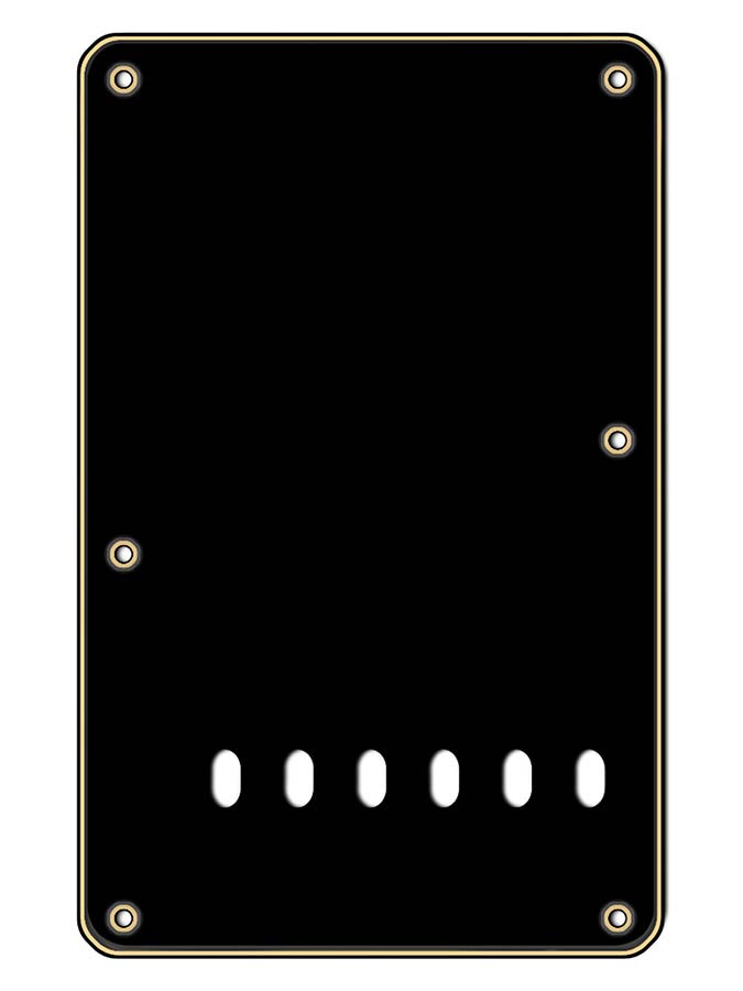 Boston BP-313-BC Rugplaat, string spacing 11,2mm, zwart & cream, 3 ply, standaard Stallion, 86x138mm