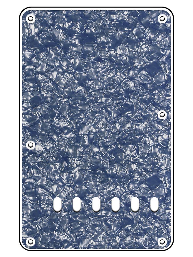 Boston BP-213-POB Rugplaat, string spacing 11,2mm, parel ocean blauw, 2 ply, standaard Stallion, 86x138mm