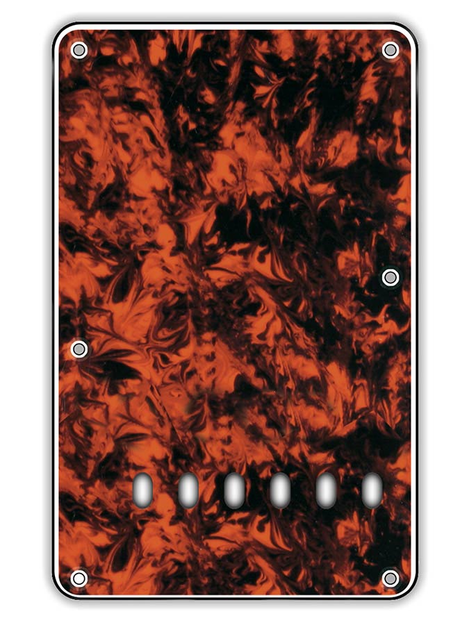 Boston BP-313-MO Rugplaat, string spacing 11,2mm, marble oranje, 3 ply, standaard Stallion, 86x138mm
