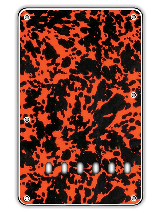 Boston BP-313-WCO Rugplaat, string spacing 11,2mm, wildcat oranje, 3 ply, standaard Stallion, 86x138mm