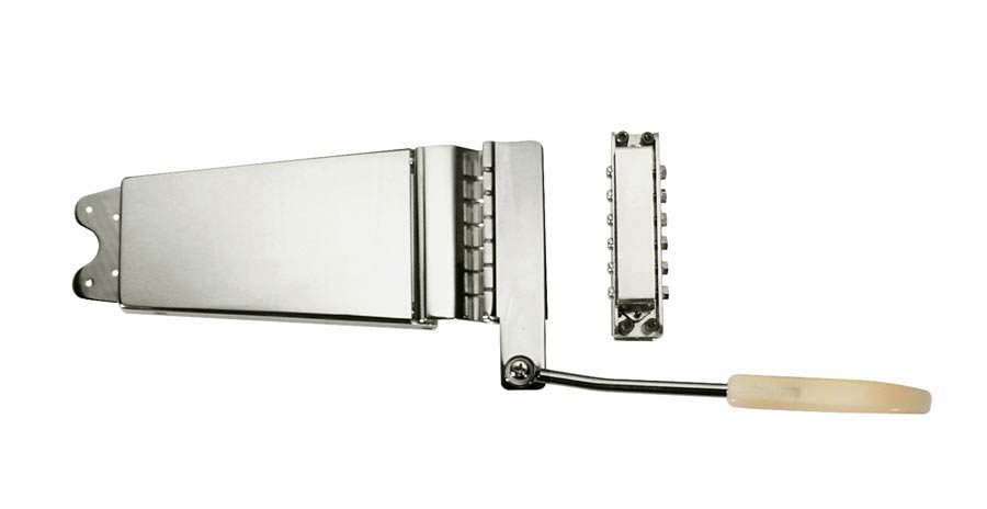 Boston T-480-N Tremolo SG-style, made in Japan, nickel, saddle and tailpiece included