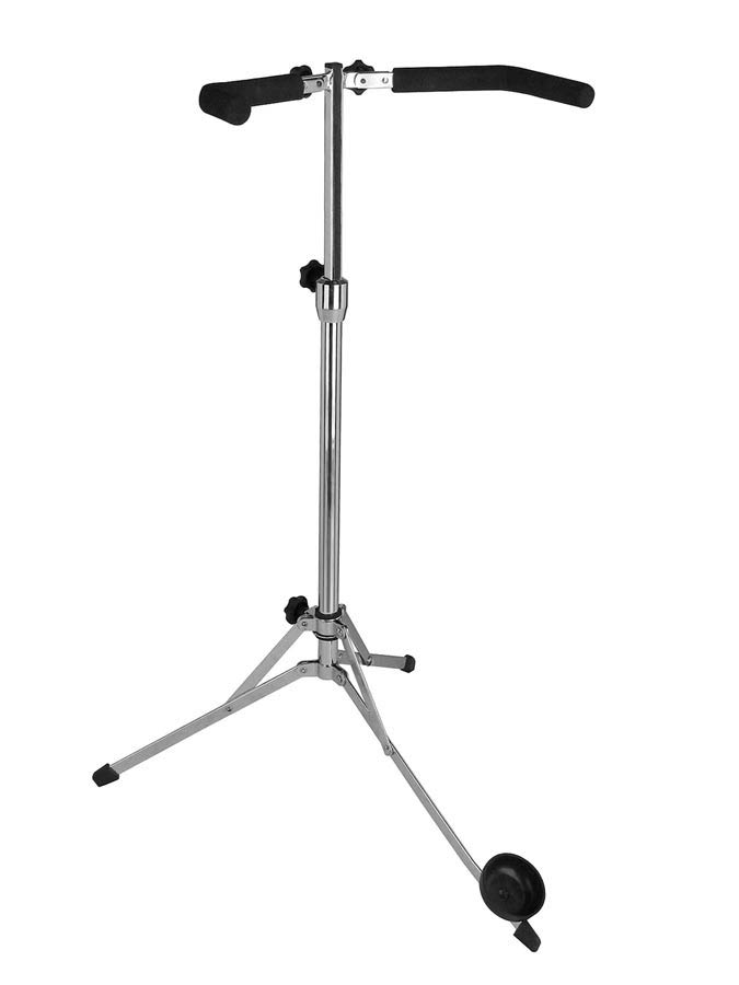 Boston CBST-600 Contrabasstandaard, chroom, inklapbaar, met eindpen-cup