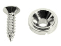 Boston SH-3-N Snaargeleider, knoop model, nikkel, inclusief schroef, diameter 10mm, hoogte 5mm