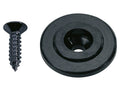 Boston SH-15-B Snaargeleider voor bass gitaar, knoop model, zwart, inclusief schroef, 19mm, hoogte 7mm