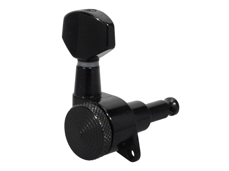 Boston 194-BLR Locking stemmechanieken voor gitaar, die cast 3L3R, zwart, low gearing 19:1
