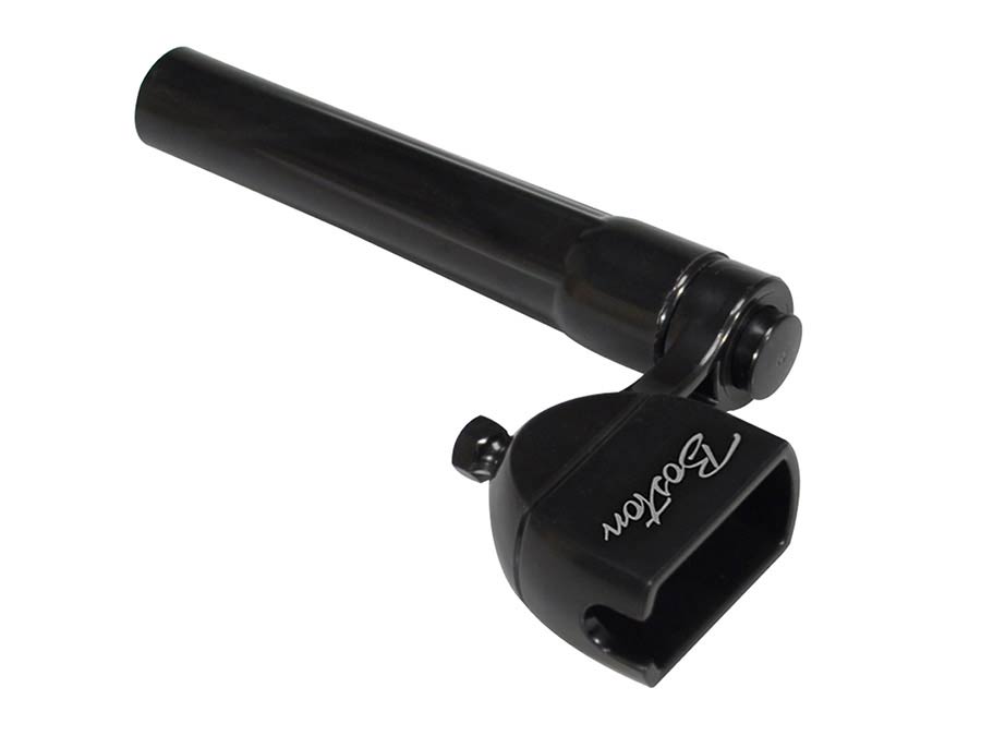 Boston STW-20-BK Snarenwinder, zwart plastic, met afneembare kop (geschikt voor schroeftol) en kampin heffer