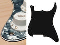 Boston ST-400-PB Slagplaat, Stallion, 4 ply, pearlblack, geen gaten (alleen schroefgaten)