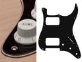Boston ST-433-TD Slagplaat, Stallion, 4 ply, tortoise dark, HH, 3 pot holes, 3-5 switch