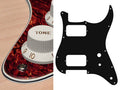 Boston ST-431-TM Slagplaat, Stallion, 4 ply, tortoise medium, HH, 2 pot holes, toggle switch