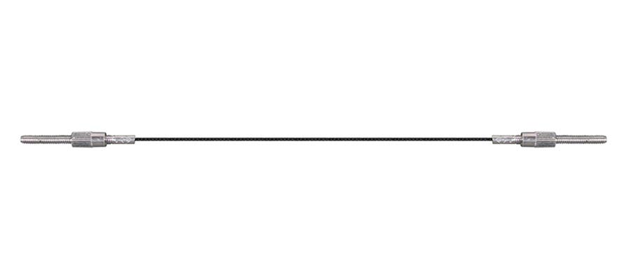 aanhangsnaar voor viool, roestvrij staal, 123 mm., fits 4/4-3/4