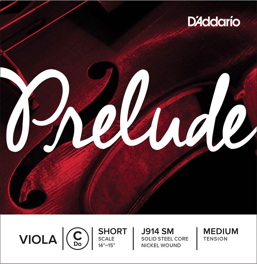 D'Addario J914-SM Altvioolsnaar C-4 short Medium steel/Nikkel
