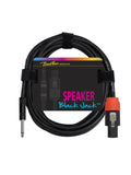 Boston SC-220-2 Speakerkabel, zwart, 2 meter, jack + speaker twist, 2 x 1,5mm