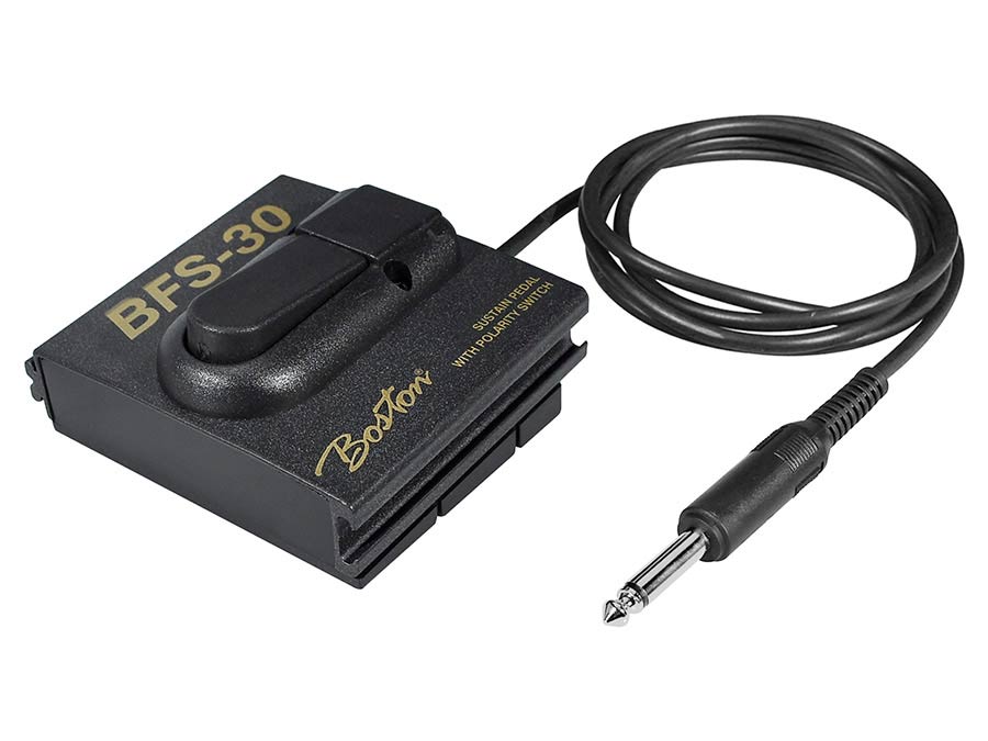 Boston BFS-30 Sustain pedaal, aluminium koppelbaar model, 1.8m kabel, schakelbare polariteit