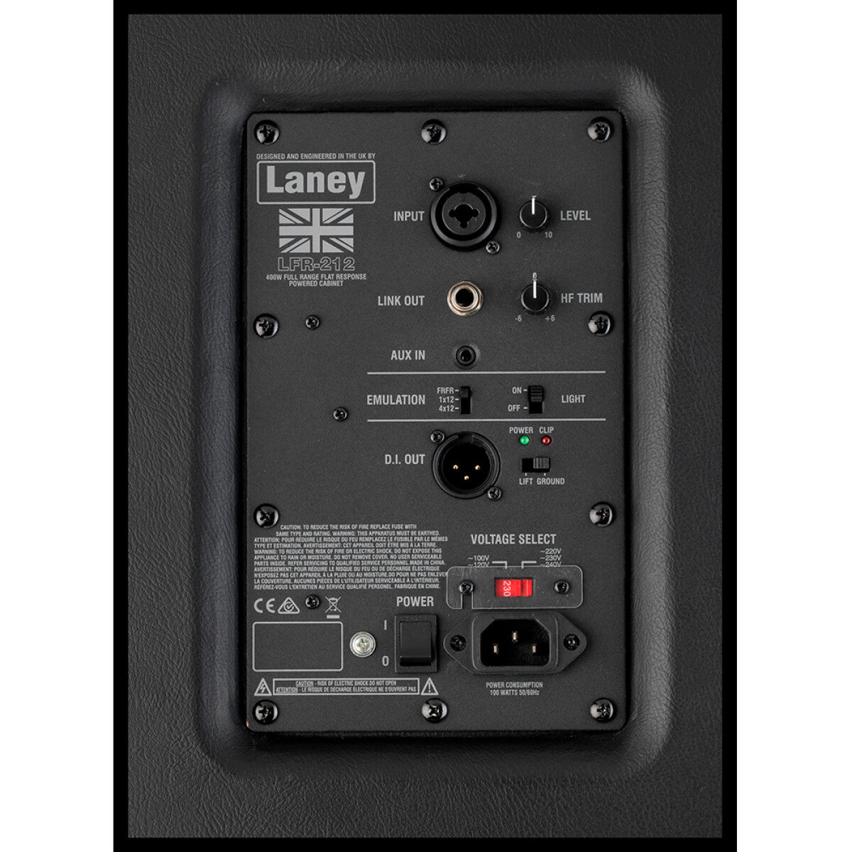 Laney LFR-212 full range flat response powered cabinet, 2 x 12"