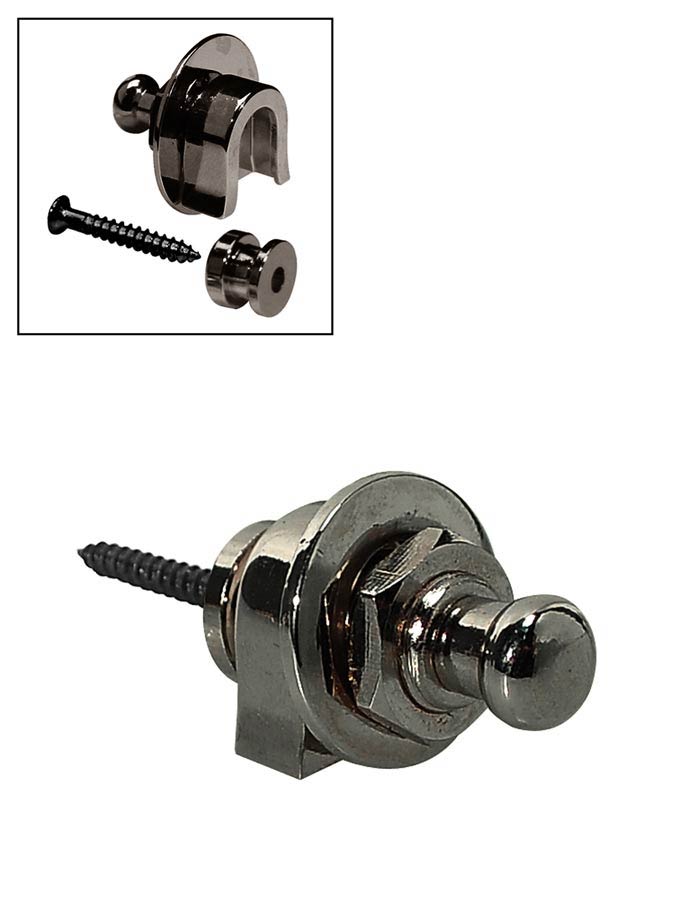 Boston BSL-20-BC Straplock systeem, met schroeven, zwart chroom