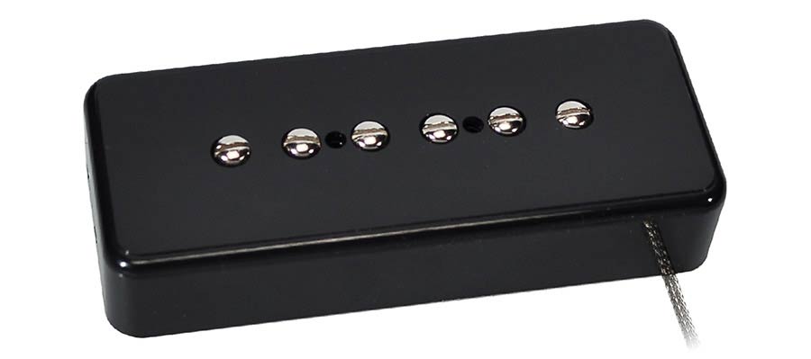 Boston VSB-46-BBK Single coil pickup, Alnico 5 bar, braided shield wiring, waxed enamel wire, 9.5K bridge, black