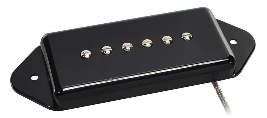 Boston VDE-46-NBK Single coil pickup, Alnico 5 bar, braided shield wiring, waxed enamel wire, 8.0K neck, black