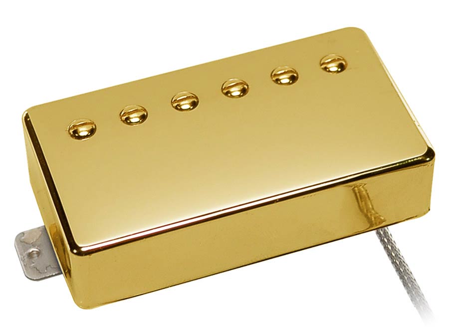 Boston VHB-57-NGD Humbucker pickup, Alnico 5 bar, braided shield wiring, waxed enamel wire, 8.0K neck, gold