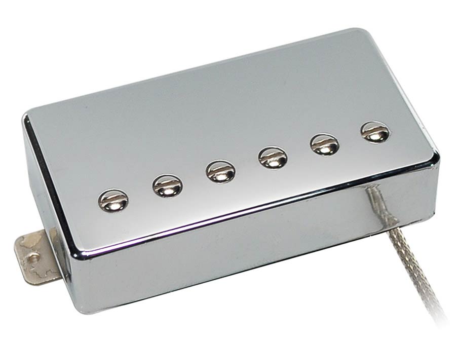 Boston VHB-57-BCH Humbucker pickup, Alnico 5 bar, braided shield wiring, waxed enamel wire, 8.8K bridge, chrome