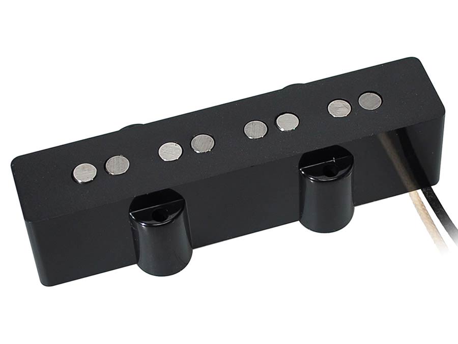 Boston VJB-62-BBK Single coil pickup, Alnico 5 rods, black fiber bobbin, waxed formvar wire, 8.0K bridge, black