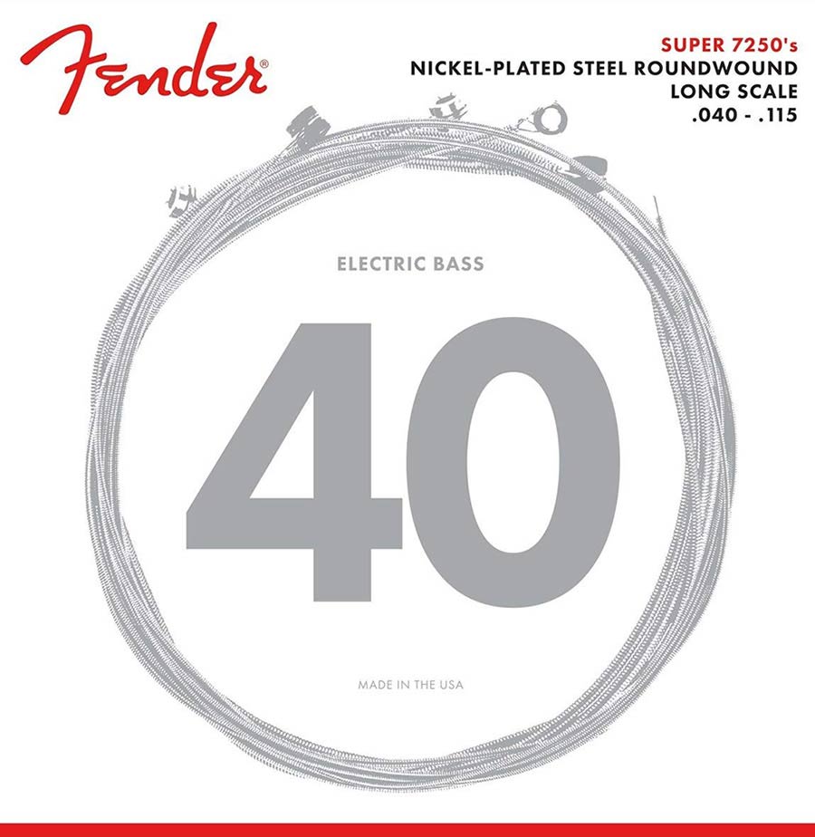 Fender snarenset 5-snarige basgitaar, nickel roundwound, light 040-060-080-100-115